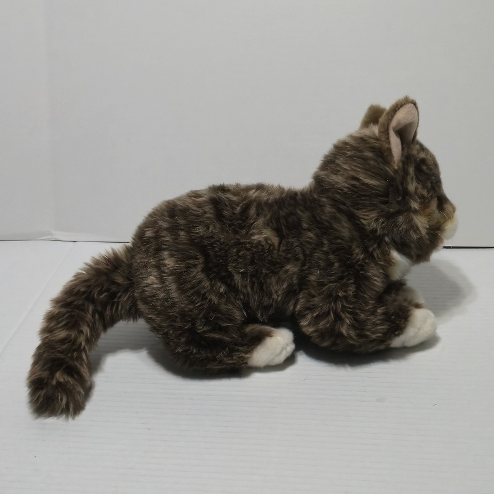 Cuddle Barn Lil Bub Plush Cat Tabby Kitten Green Eyes Stuffed Animal Toy 12" - Picture 7 of 10